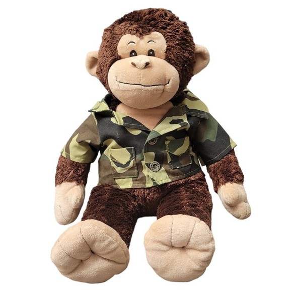 BUILD A BEAR Brown & Tan Monkey Plush Chimp Stuffed Animal BAB Toy 18" - Picture 1 of 3